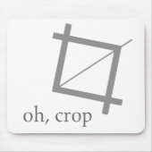 Oh Ernte Photoshop Designergeek-Nerd Mousepad (Vorne)