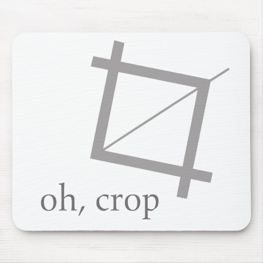 Oh Ernte Photoshop Designergeek-Nerd Mousepad (Vorne)