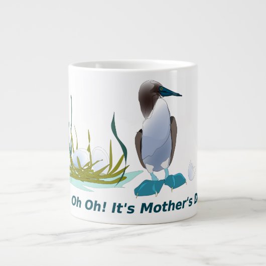 Oh es ist Muttertag Jumbo-Tasse (Vorderseite)