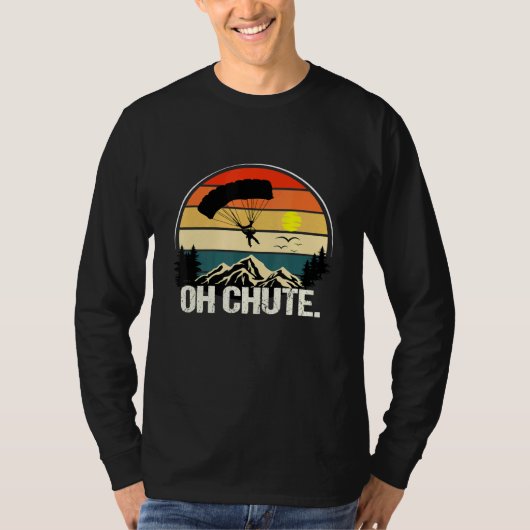 Oh, Fallschirm als Skydiving T-Shirt (Vorderseite)
