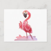 Oh, Flamingo! Postkarte (Vorderseite)