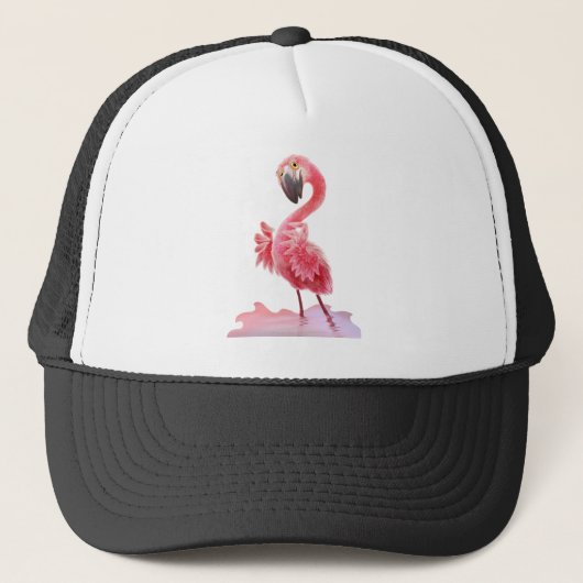Oh, Flamingo! Truckerkappe (Vorderseite)