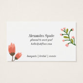 Oh Fleur Blume Shop Business Card (Rückseite)