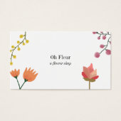 Oh Fleur Blume Shop Business Card (Vorderseite)