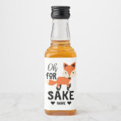 Oh For Fox Sake Alkoholflaschenetikett (Vorderseite)