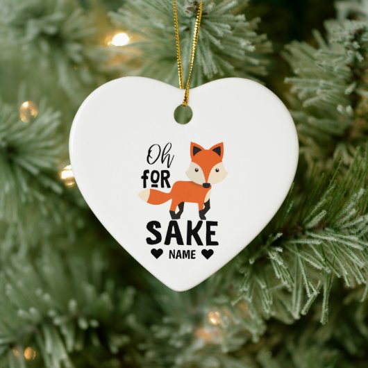 Oh For Fox Sake Keramik Ornament (Baum)