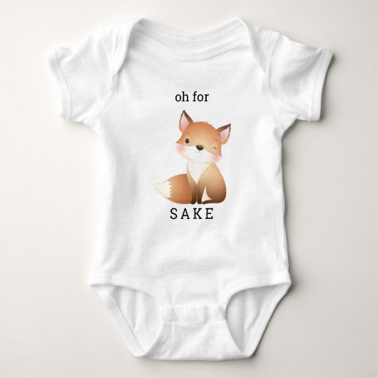 Oh, Fox Sake Niedliche Baby Bodysuit Baby Strampler (Vorderseite)