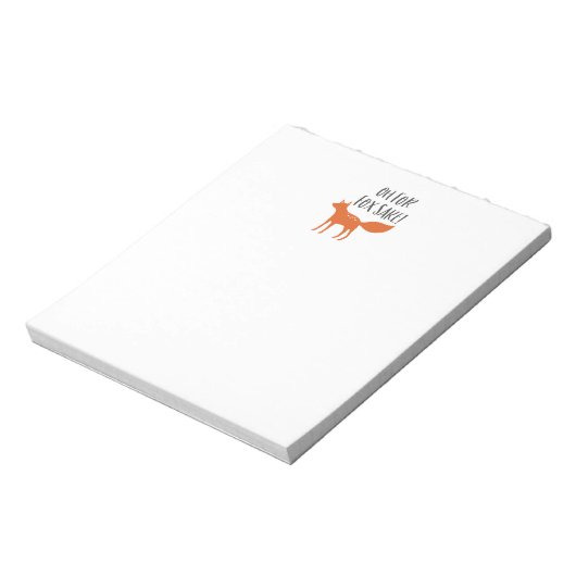 Oh, Fox Sake! Notizblock (Rotiert)
