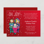 Oh! Freude! Party Einladung (Vorne/Hinten)