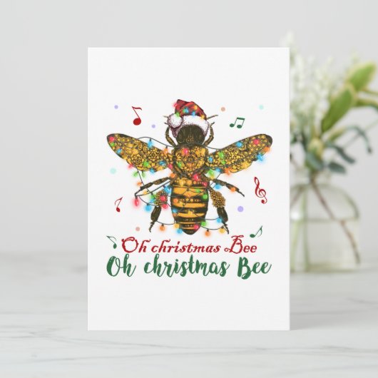 Oh frohe Weihnachtsbäume Geschenke Dankeskarte (Stehend Vorderseite)