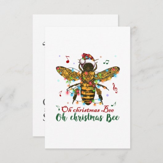 Oh frohe Weihnachtsbäume Geschenke Einladung (Vorne/Hinten)