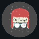 Oh-Fuchs-T - Shirt Runder Aufkleber<br><div class="desc">Es ist Weihnachten,  und du will,  jemandem ein tolles Geschenk zu machen? Dieses großartige Design von "Oh fudge" ist eine großartige Geschenkidee,  die Sie Ihrem Freund,  Ihrer Freundin,  Ihrem Bruder,  Ihrer Schwester,  Ihrem Vater oder Ihrer Mutter zu Weihnachten geben können.</div>