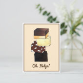 Oh Fudge! Entschuldige, dass ich deinen Geburtstag Postkarte (Stehend Vorderseite)