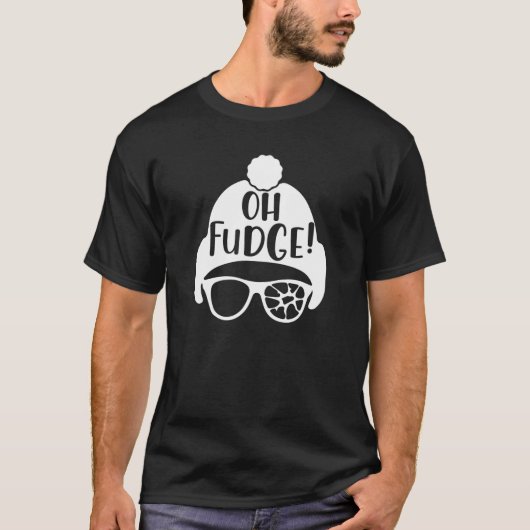 Oh Fudge | Funny Geek Christmas Lover T-Shirt (Vorderseite)