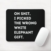Oh Funny White Elephant For Adults Under 15 20 Mousepad (Mit Mouse)