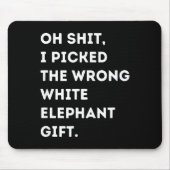 Oh Funny White Elephant For Adults Under 15 20 Mousepad (Vorne)