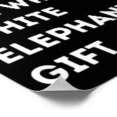 Oh Funny White Elephant For Adults Under 15 20 Poster (Ecke)