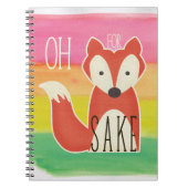 Oh für Fox-Grund-Aquarell-Streifen Notizblock (Vorderseite)