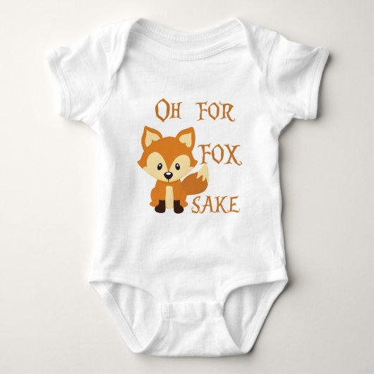 Oh für Fox-Grund Baby Strampler (Vorderseite)