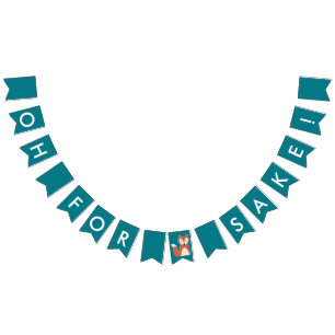 Oh, für Fox-Grund-Geburtstag Wimpelkette