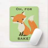 Oh, für Fox-Grund-Grün Mousepad (Mit Mouse)