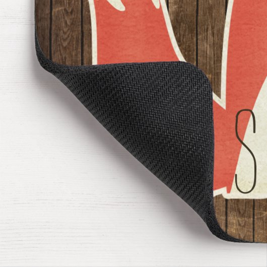 Oh für Fox-Grund-Holz-Effekt Mousepad (Ecke)