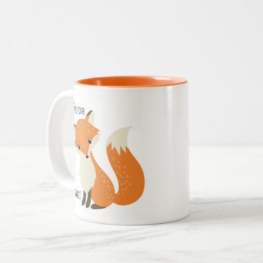 Oh, für Fox-Grund Zweifarbige Tasse (Vorderseite Links)