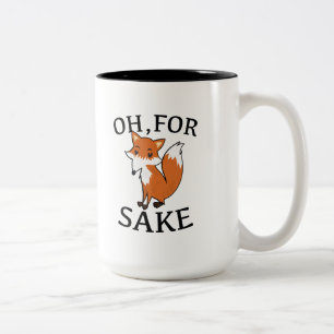 Oh, für Fox-Grund Zweifarbige Tasse