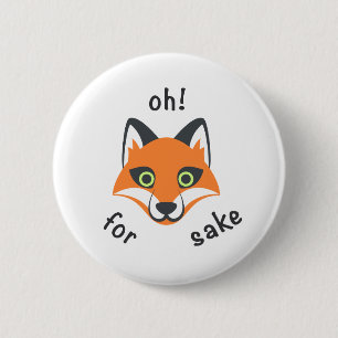 Oh! Für Fox-Grundphrase Emoji Cartoon Button