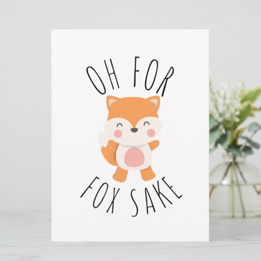 Oh für Fox Sake (Stehend Vorderseite)