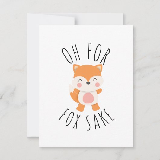 Oh für Fox Sake (Vorderseite)