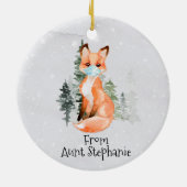 OH für Fox Sake 2020 Gesichtsmaske Weihnachtsgesch Keramik Ornament (Hinten)