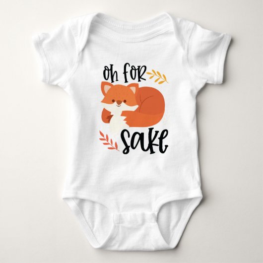 Oh für FOX Sake Baby Strampler (Vorderseite)