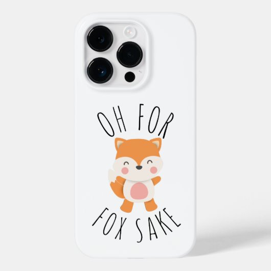 Oh für Fox Sake Case-Mate iPhone Hülle (Rückseite)