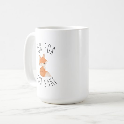 Oh für Fox Sake Coffee Tasse (Vorderseite Links)