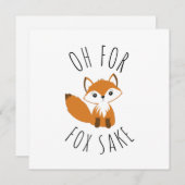 Oh für Fox Sake Feiertagskarte (Vorne/Hinten)