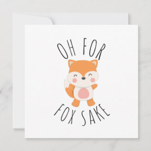 Oh für Fox Sake Feiertagskarte