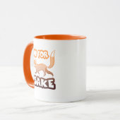 Oh! Für Fox Sake Funny Typografy Niedlich Fox Tasse (Vorderseite Links)