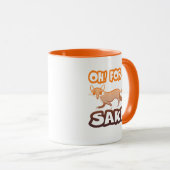 Oh! Für Fox Sake Funny Typografy Niedlich Fox Tasse (VorderseiteRechts)