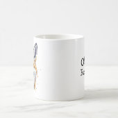 Oh, für Fox Sake! Funny Watercolor Fox Zitat Kaffeetasse (Mittel)