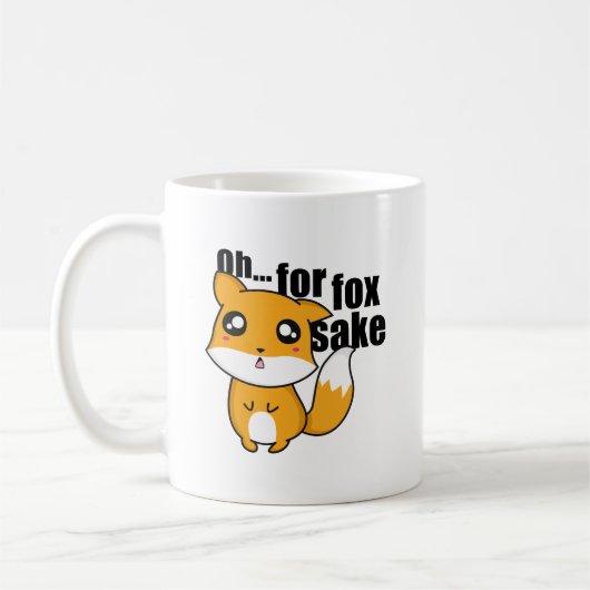 Oh.. Für Fox Sake Kaffeetasse (Links)