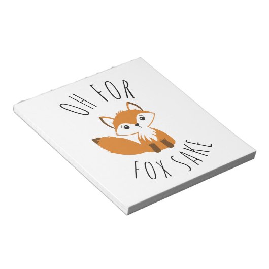 Oh für Fox Sake Notizblock (angewinkelt)