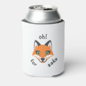 Oh! Für Fox Sake Phrase Emoji Cartoon Dosenkühler (Kanne Rückseite)
