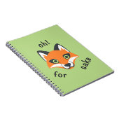 Oh! Für Fox Sake Phrase Emoji Cartoon Notizblock (Rechte Seite)