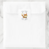 Oh für Fox Sake Quadratischer Aufkleber (Tasche)