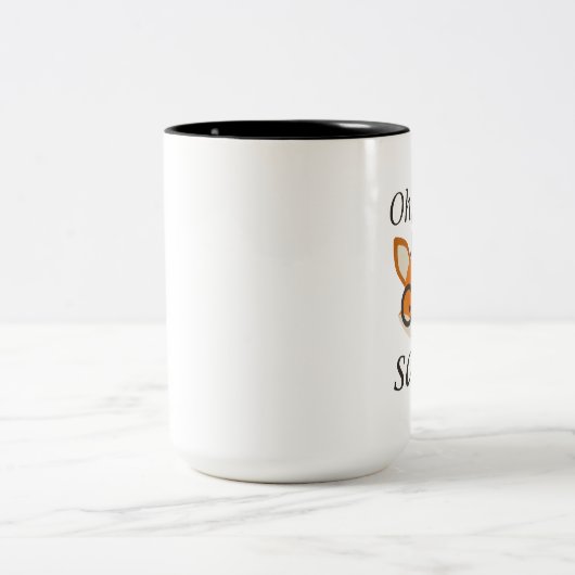 Oh, für Fox Sake Zweifarbige Tasse (Mittel)