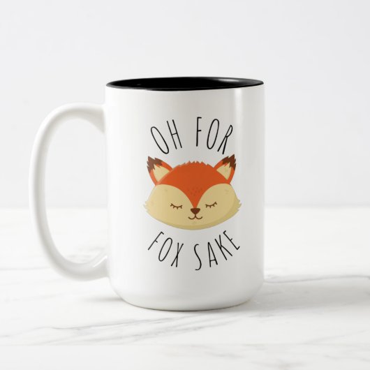 Oh für Fox Sake Zweifarbige Tasse (Links)