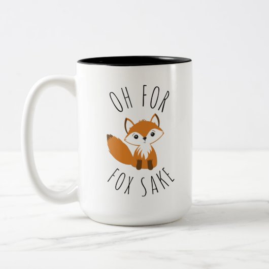 Oh für Fox Sake Zweifarbige Tasse (Links)