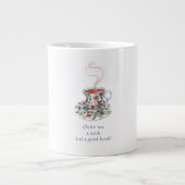 Oh für Tee, ein Buch und ein gutes Buch! - Teeslog Jumbo-Tasse (Vorderseite)