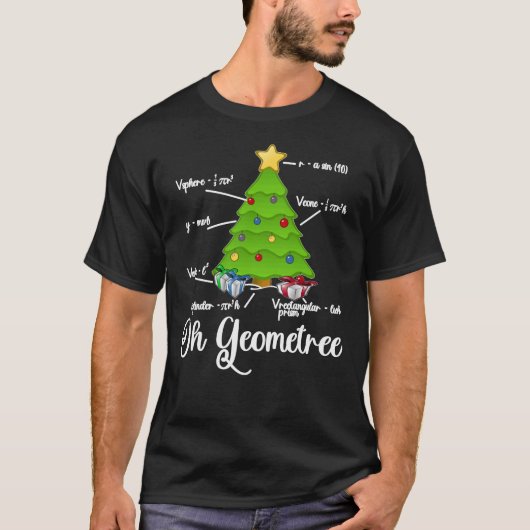 Oh Geometree Funny Maths Inspired Christmas Tree T-Shirt (Vorderseite)
